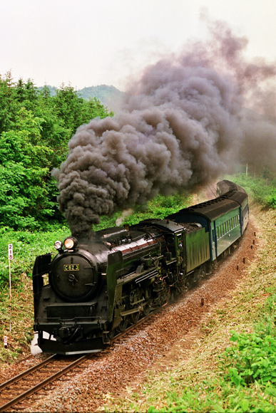 ふっしゃん鉄道写真の館|蒸気機関車|函館本線|C62ニセコ号復活運転